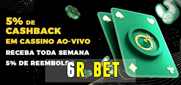 Promoções do cassino ao Vivo 6r bet